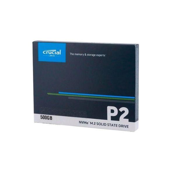 SSD M2 500GB NVME Pcie 2280 Crucial P2 CT500P2SSD8 - HD SSD